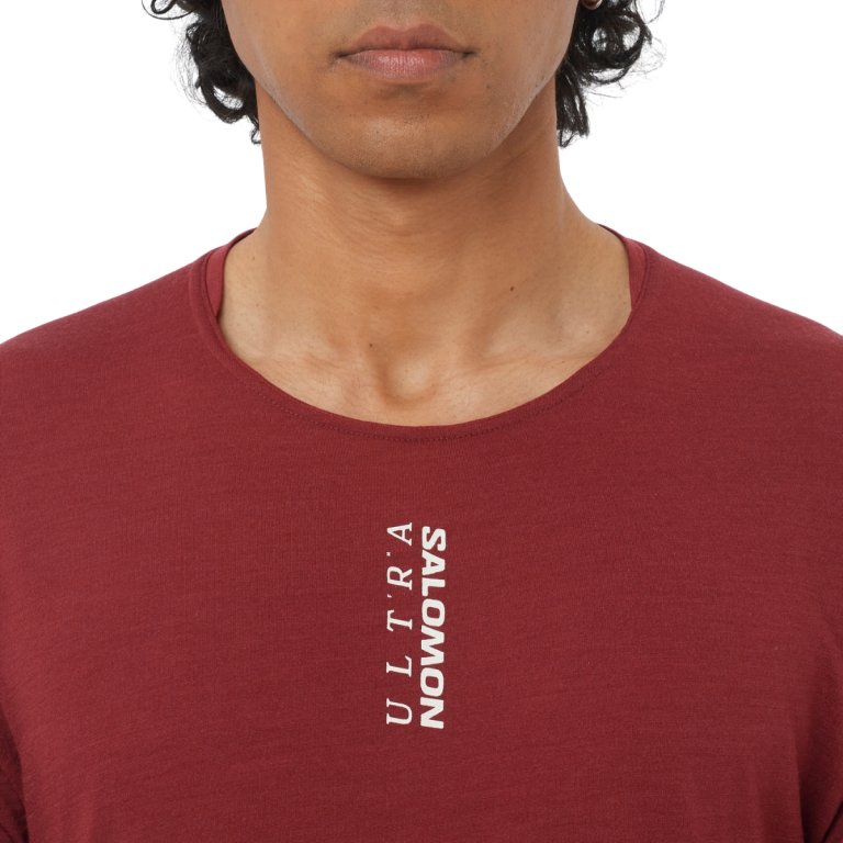 Tričko Salomon Ultra SS Tee M – červené