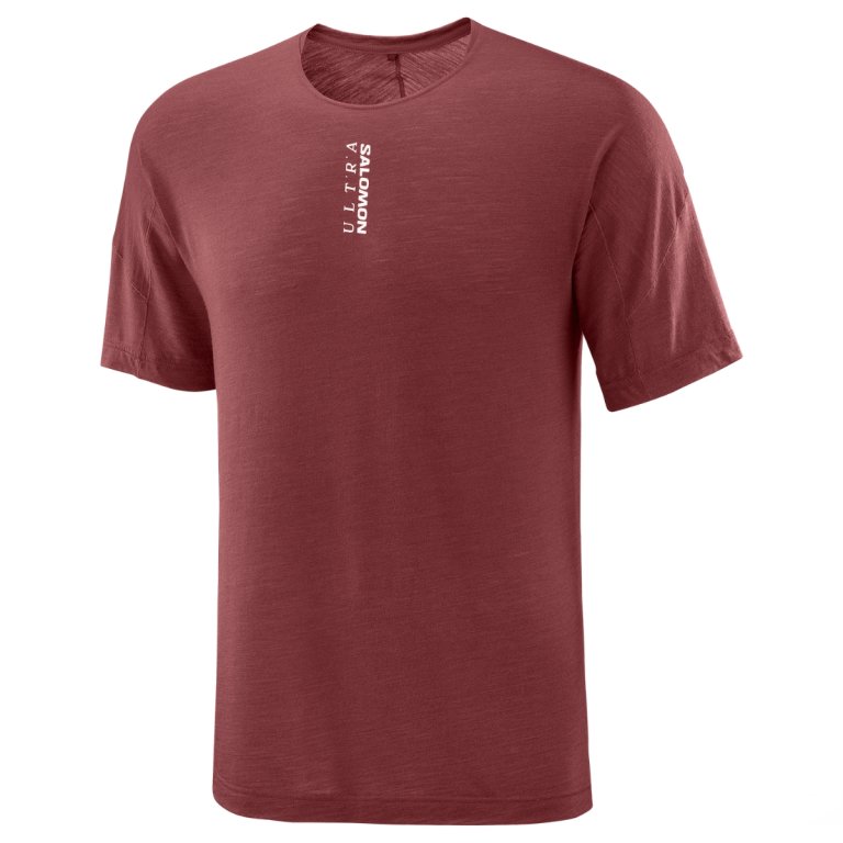 Tričko Salomon Ultra SS Tee M – červené