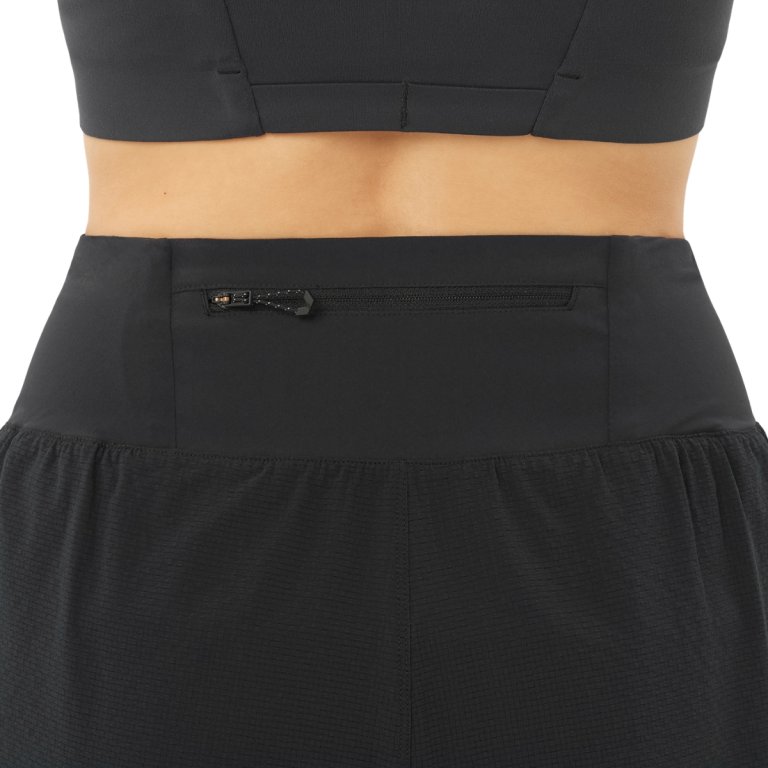Šortky Salomon Sense Aero Stow 4" Shorts W – čierne