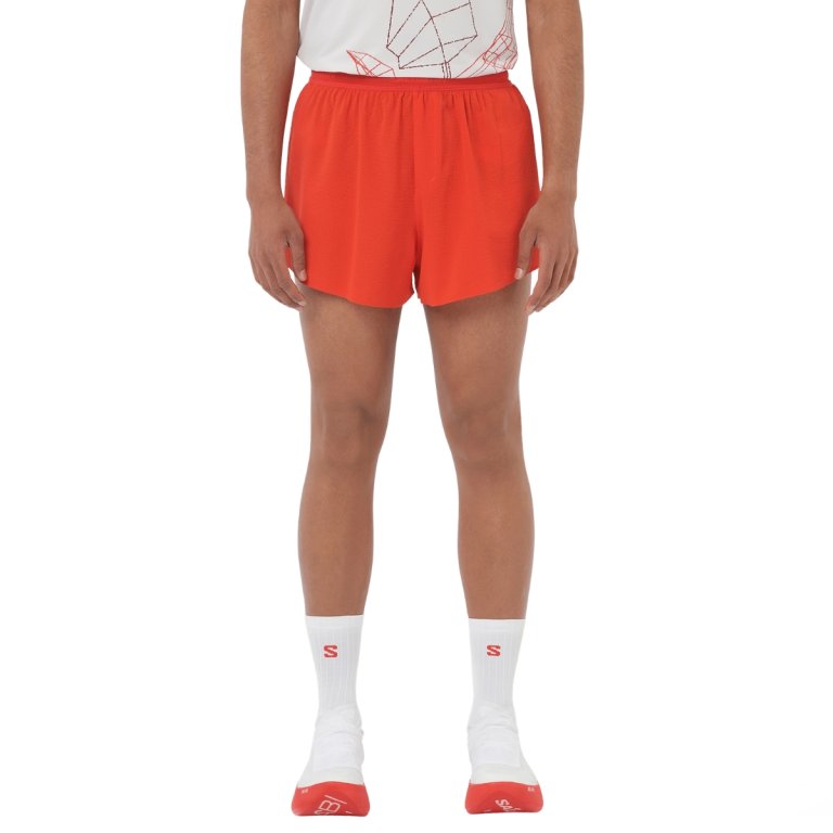Šortky Salomon Sense Aero Split 3" Shorts M – červené