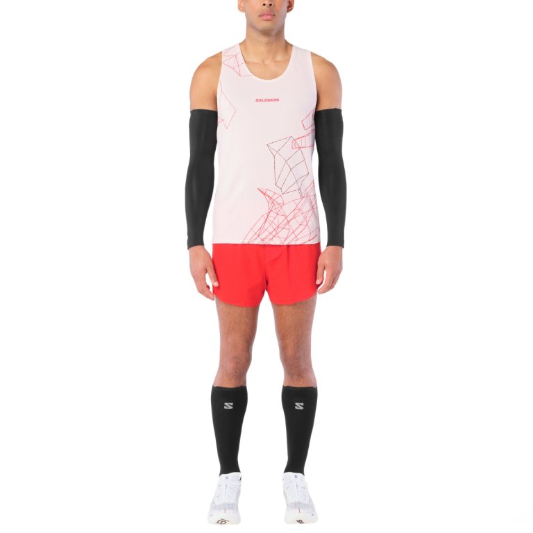 Šortky Salomon Sense Aero Split 3" Shorts M – červené