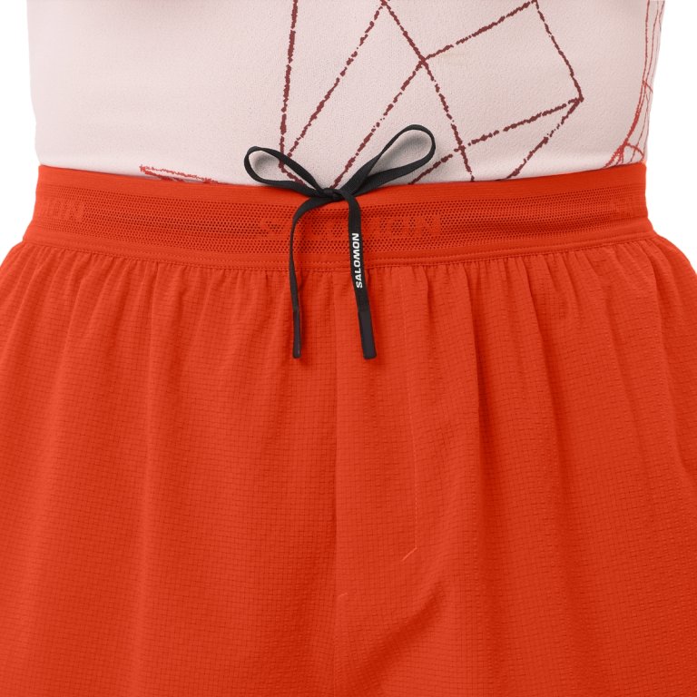 Šortky Salomon Sense Aero Split 3" Shorts M – červené