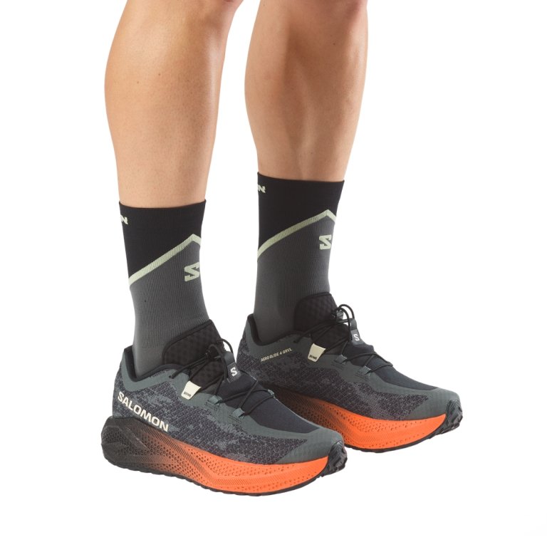 Topánky Salomon Aero Glide 4 Grvl M – čierna/oranžová