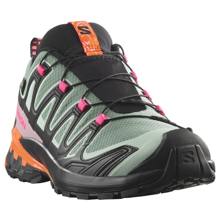 Topánky Salomon Xa Pro 3D V9 Gtx Icon W – čierna/zelená/oranžová