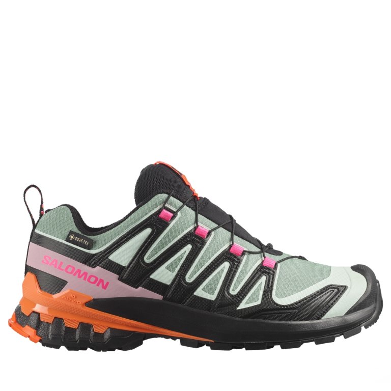 Topánky Salomon Xa Pro 3D V9 Gtx Icon W – čierna/zelená/oranžová