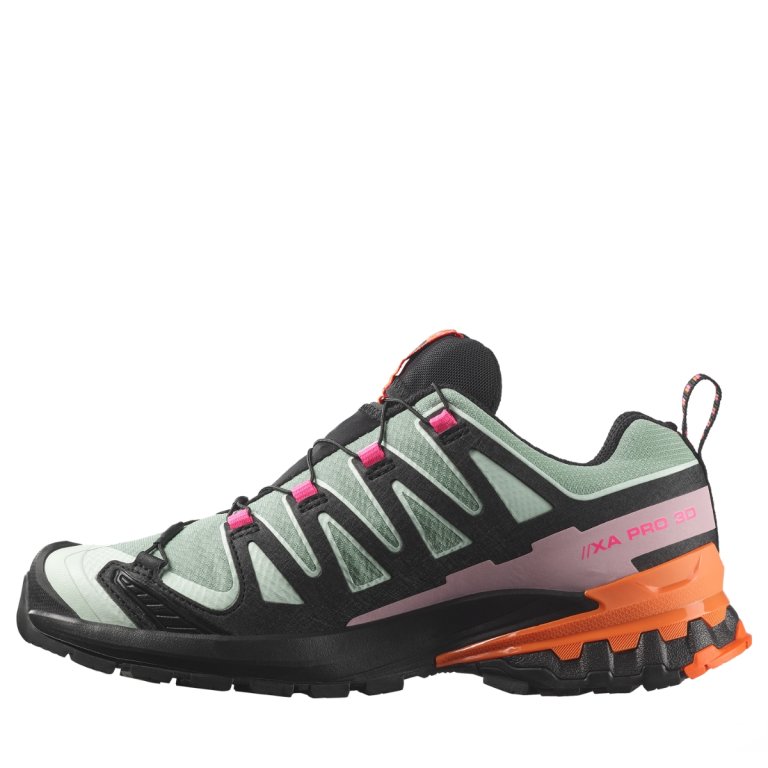 Topánky Salomon Xa Pro 3D V9 Gtx Icon W – čierna/zelená/oranžová