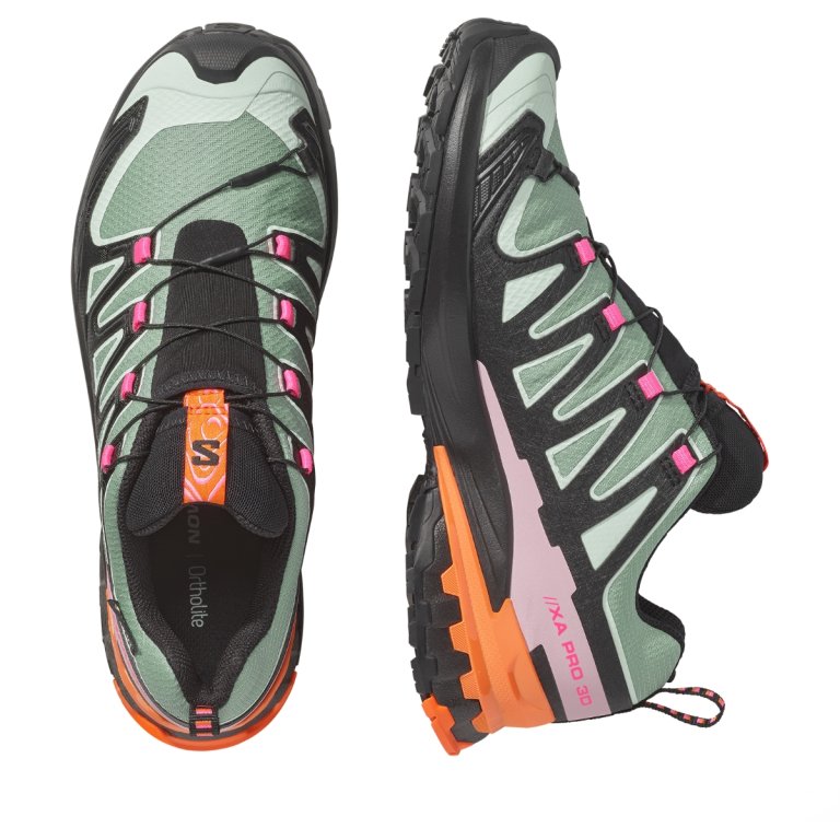 Topánky Salomon Xa Pro 3D V9 Gtx Icon W – čierna/zelená/oranžová