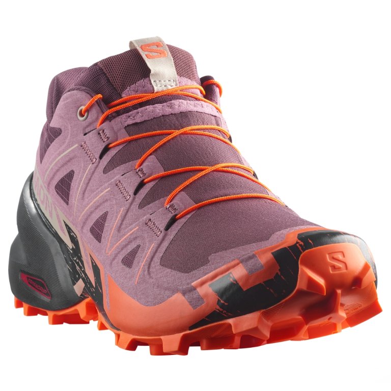 Obuv Salomon Speedcross 6 W – fialová/oranžová