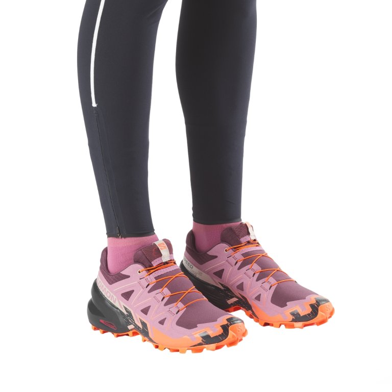 Obuv Salomon Speedcross 6 W – fialová/oranžová