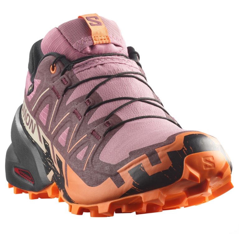 Topánky Salomon Speedcross 6 Gtx W – fialová/oranžová