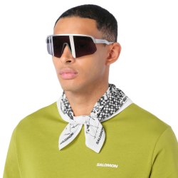 Šátek Salomon Bandana Graphic - bílá/černá