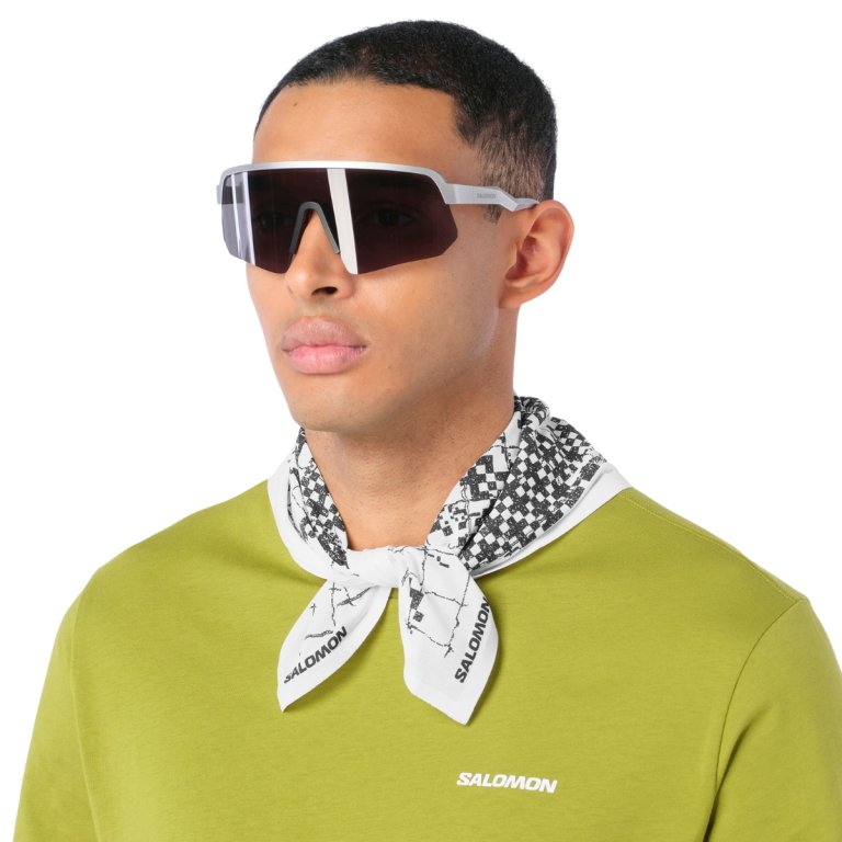 Šátek Salomon Bandana Graphic - bílá/černá