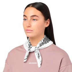 Šátek Salomon Bandana Graphic - bílá/černá
