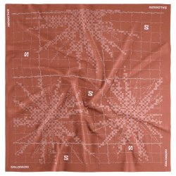 Šátek Salomon Bandana Graphic - hnědá