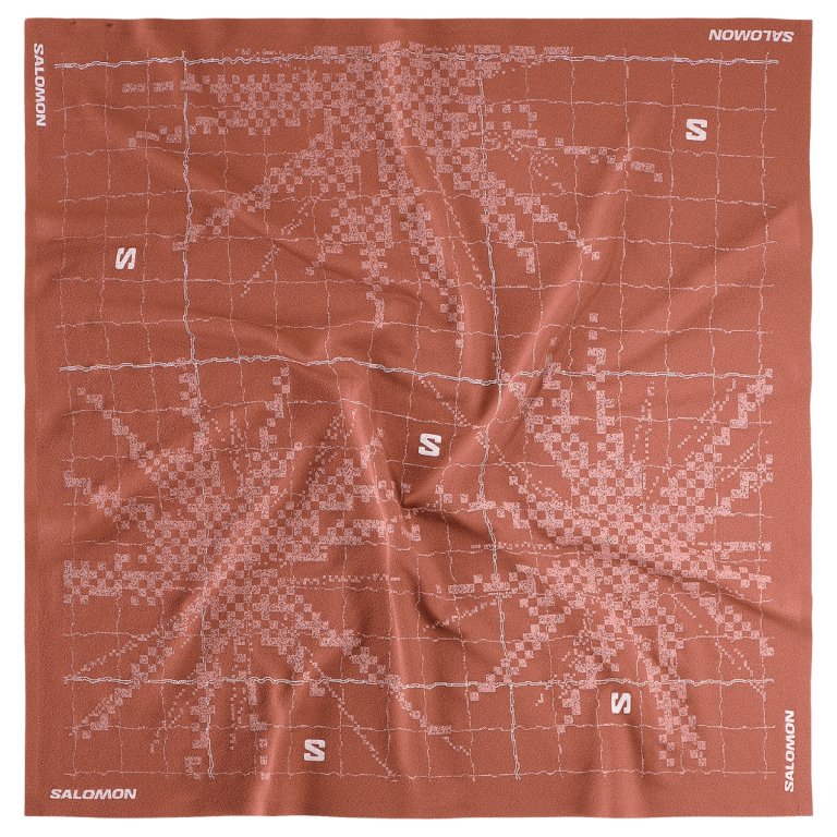 Šátek Salomon Bandana Graphic - hnědá