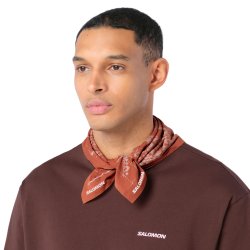 Šátek Salomon Bandana Graphic - hnědá