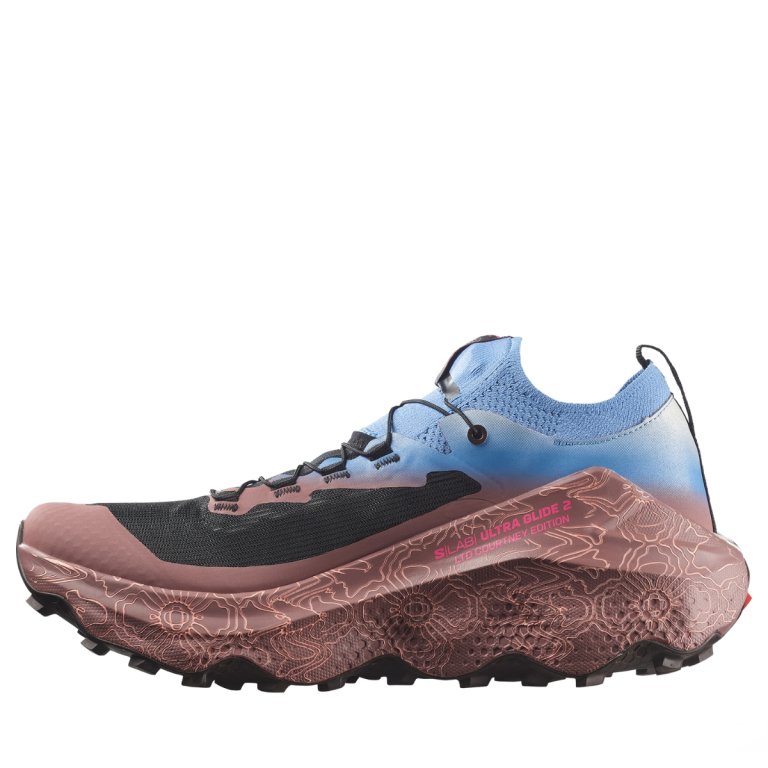 Obuv Salomon S/LAB Ultra Glide 2 Courtney - modrá/hnědá/černá
