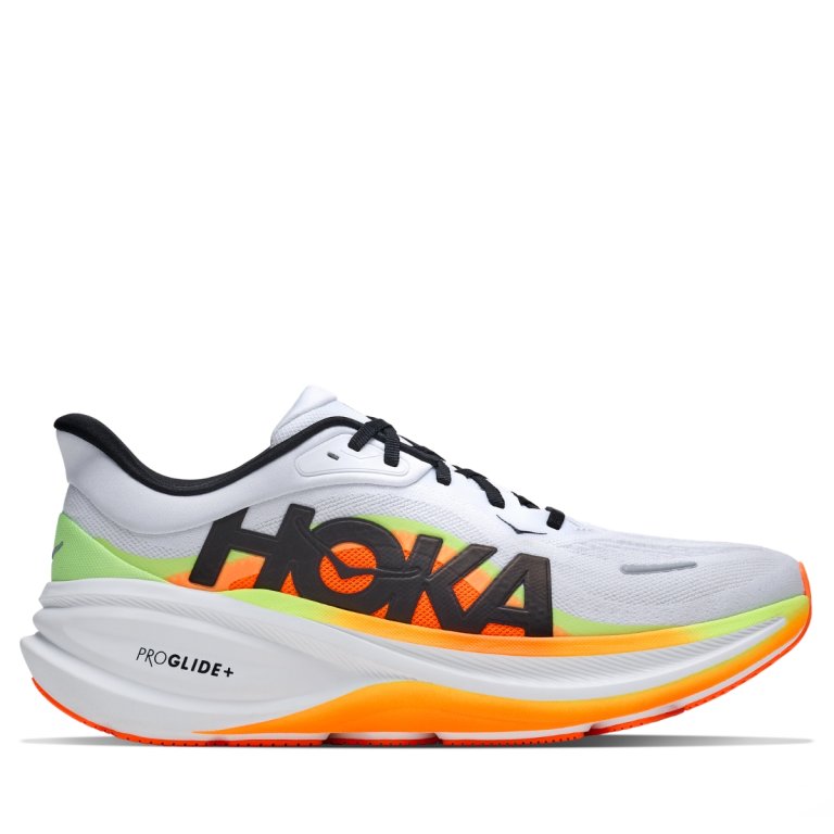 Topánky Hoka Clifton Pro M – svetlosivá/oranžová