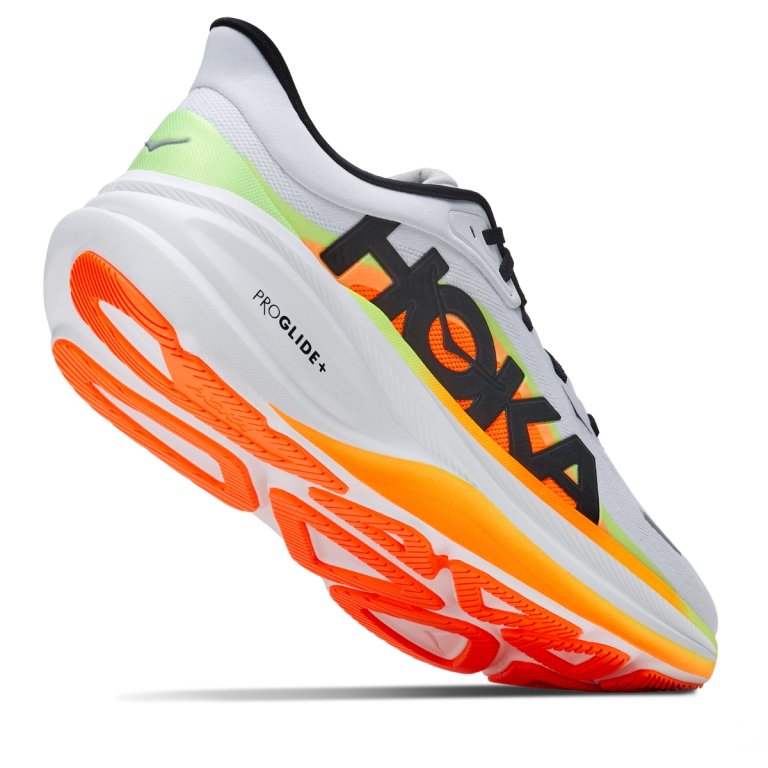 Topánky Hoka Clifton Pro M – svetlosivá/oranžová
