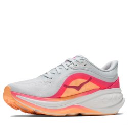 Topánky Hoka Clifton Pro W – svetlosivá/červená/oranžová