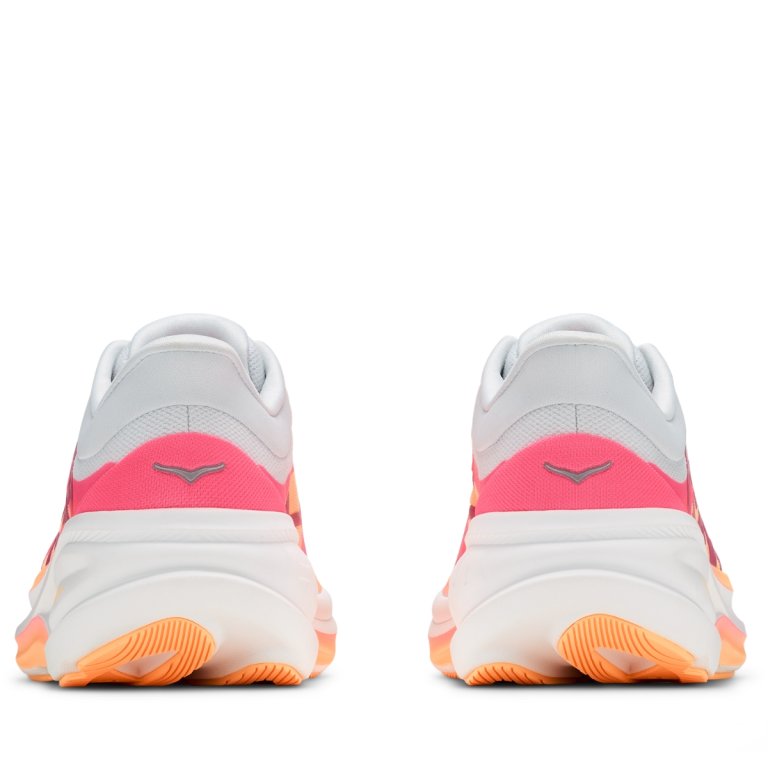Topánky Hoka Clifton Pro W – svetlosivá/červená/oranžová