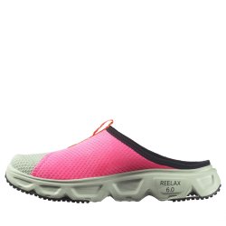Obuv Salomon Reelax Slide 6.0 Icon W - zelená/černá/růžová