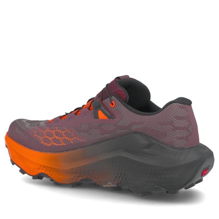 Obuv Salomon Ultra Glide 4 W – tmavočervená/oranžová