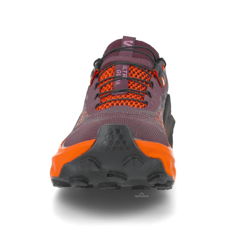 Obuv Salomon Ultra Glide 4 W – tmavočervená/oranžová