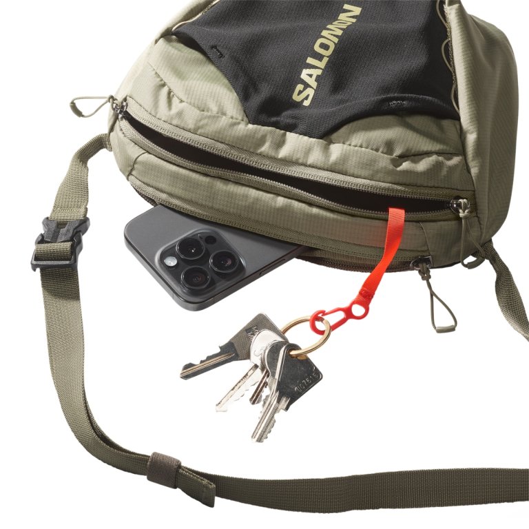 Pásová taška Salomon Acs Waist Pack Large – čierna/zelená