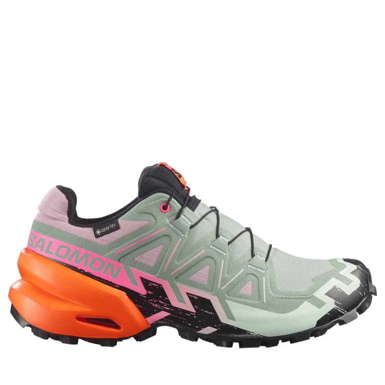 Obuv Salomon Speedcross 6 Gtx Icon W - zelená/černá/oranžová