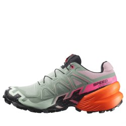 Obuv Salomon Speedcross 6 Gtx Icon W - zelená/černá/oranžová