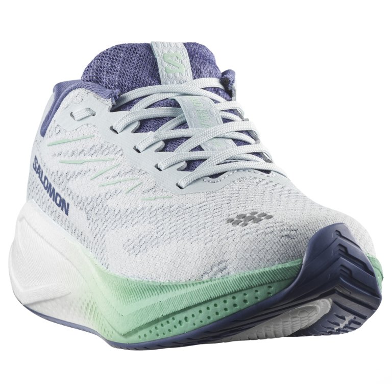 Obuv Salomon Aero Blaze 4 W - bílá/modrá/zelená