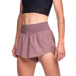 Kraťasy Hoka Glide 4'' Short W - hnědá