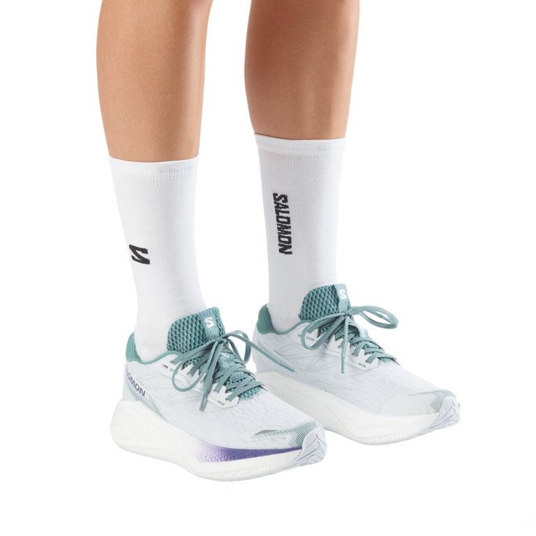 Obuv Salomon Aero Glide 4 W - světle modrá/bílá