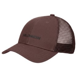 Šiltovka Salomon Logo Trucker Cap – tmavohnedá