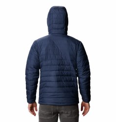 Bunda Columbia Powder Lite™ Hooded Jacket - tmavě modrá