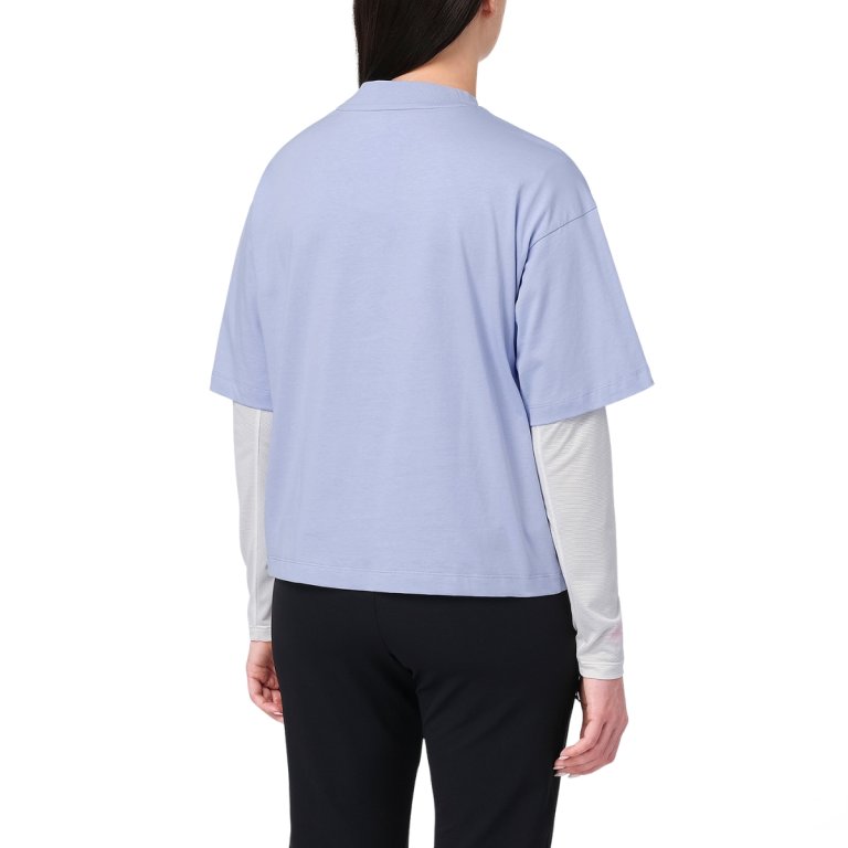 Tričko Salomon Logo SS Tee W - modrá