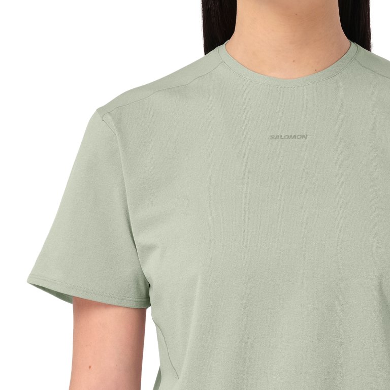 Tričko Salomon Trackline SS Tee W - šedá