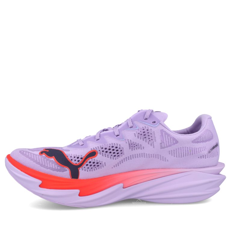 Взуття Puma Deviate Nitro Elite 4 M — світло-фіолетове/червоне