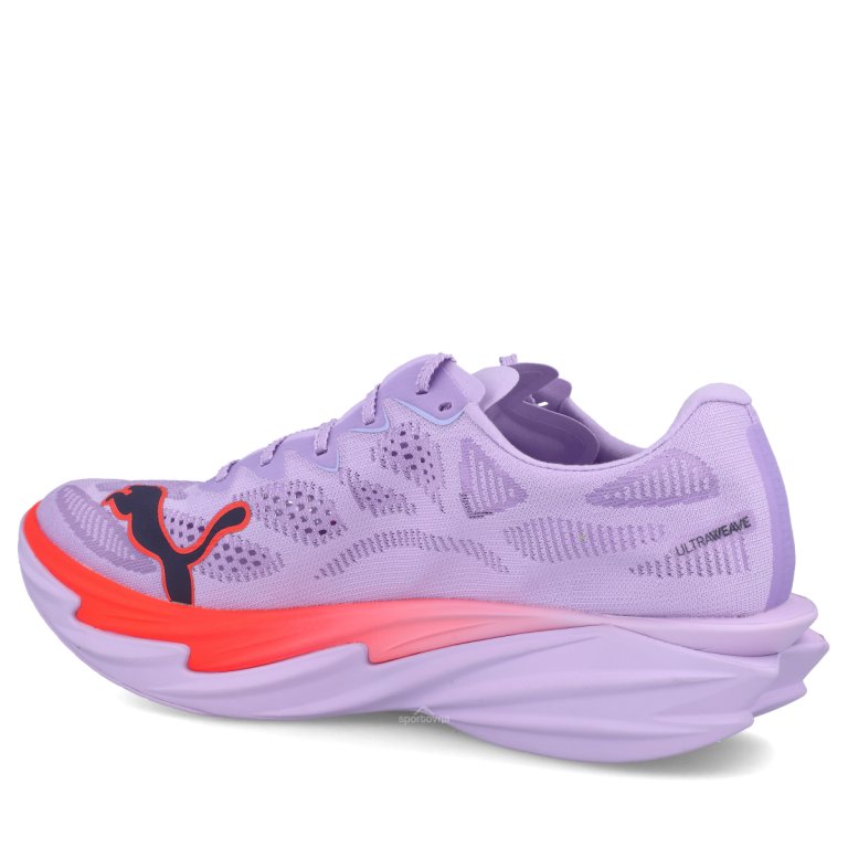 Взуття Puma Deviate Nitro Elite 4 M — світло-фіолетове/червоне