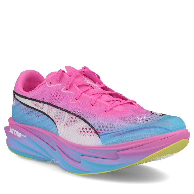 Puma Deviate Nitro Elite 4 ST M - ružová/žltá