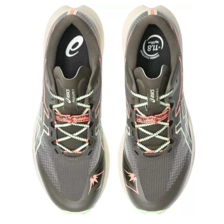 Obuv Asics Fuji Lite 7 - hnědá/zelená