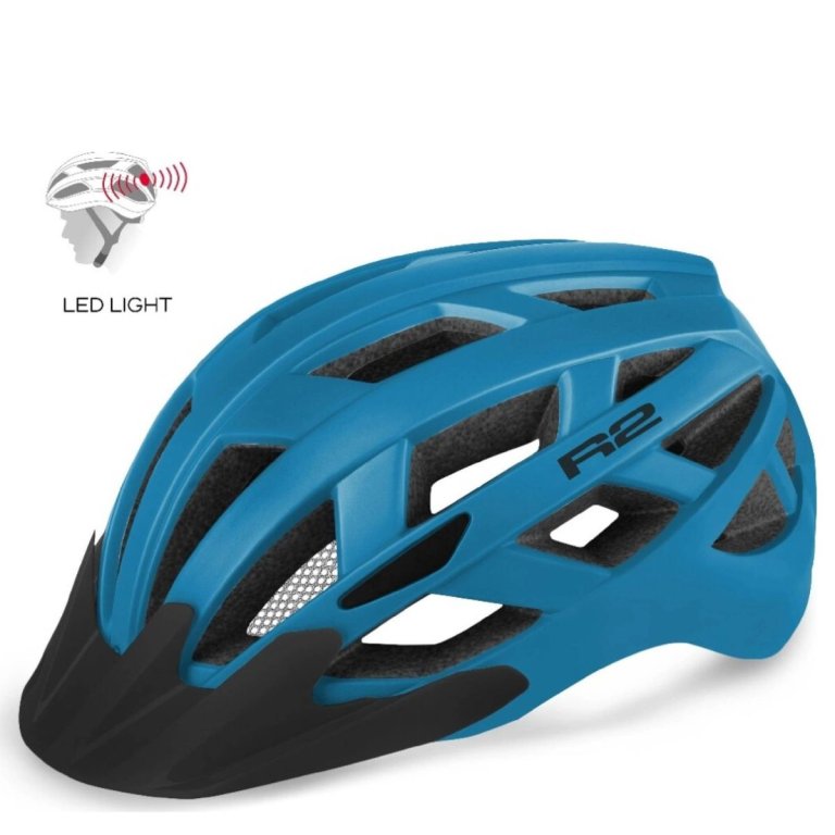 Cyklistická helma R2 Lumen - modrá