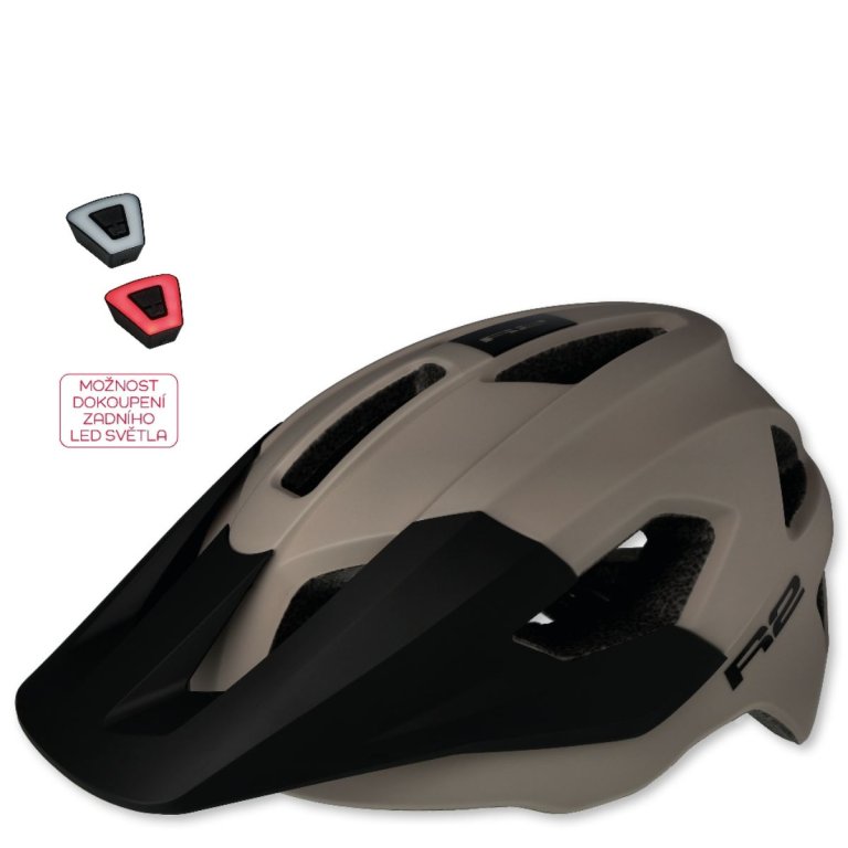 Cyklistická helma R2 Vorteks - béžová