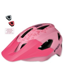 Cyklistická helma R2 Vorteks J - růžová