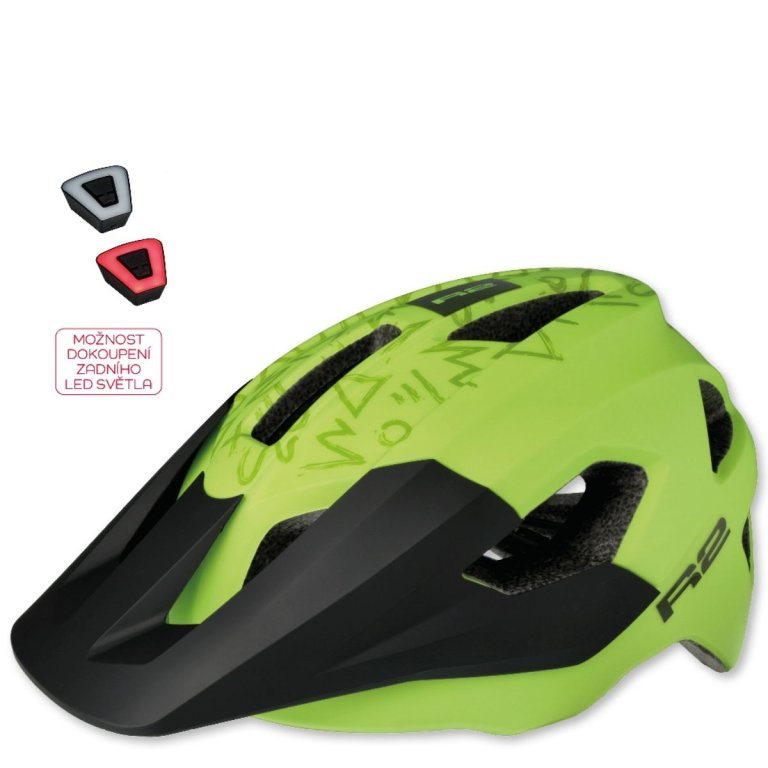 Cyklistická helma R2 Vorteks J - žlutá
