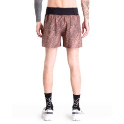 Kraťasy On Trail Shorts M - černá/červená/hnědá