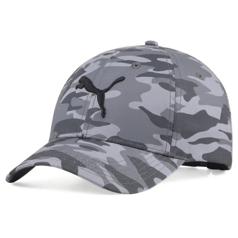 Kšiltovka Puma Ess Elevated AOP BB Cap - šedá