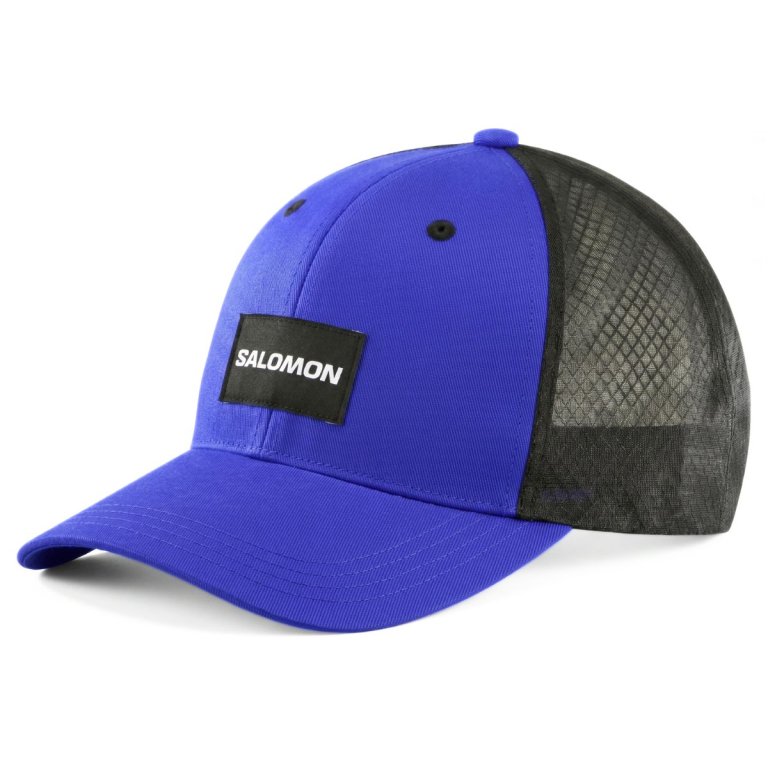 Kšiltovka Salomon Trucker Curved Cap - černá/modrá