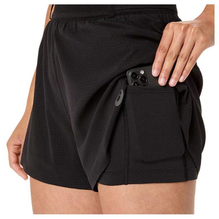 Шорти Asics Metarun Split Short W — чорні